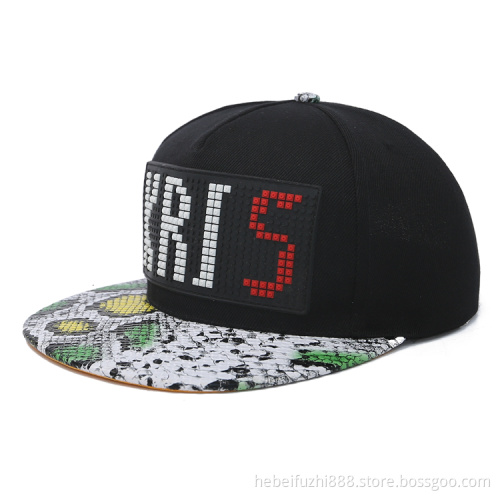 custom snapback hat with 3d raised embroidery cap for men